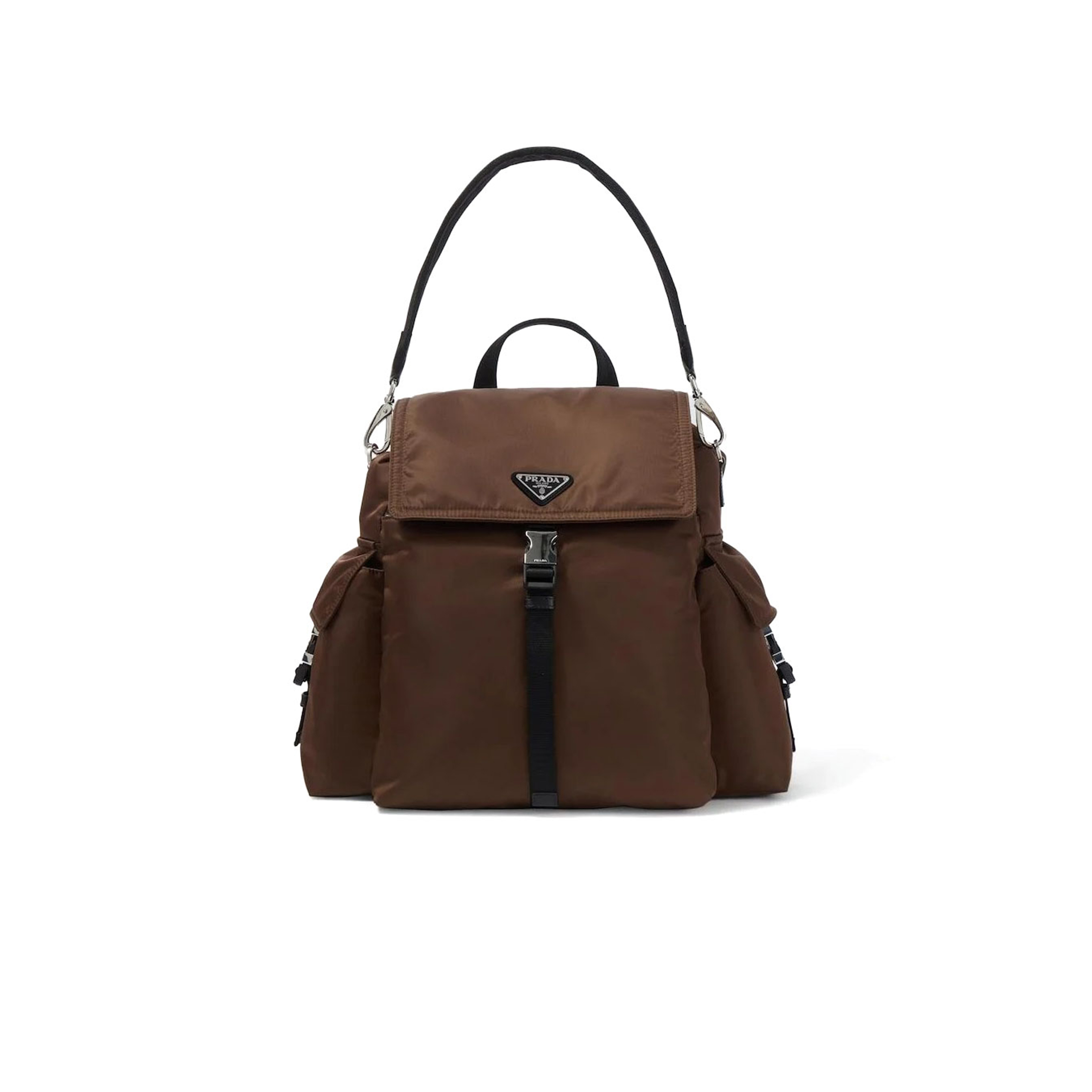 PRADA BROWN EXPLORE RE-NYLON BACKPACK 2VZ118 (39*37*20cm)